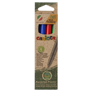 BOLIGRAFO CARIOCA ECO FAMILY 4U (COLORES NEGRO, AZUL, ROJO, VERDE) BOLIGRAFO CARIOCA ECO FAMILY 4U (COLORES NEGRO, AZUL, ROJO, VERDE)