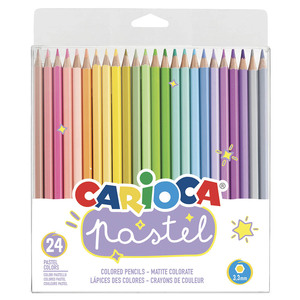 LAPICES DE COLOR CARIOCA PASTEL 24U LAPICES DE COLOR CARIOCA PASTEL 24U