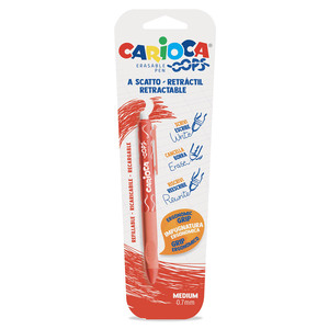 BOLIGRAFO RETRACTIL BORRABLE CARIOCA OOPS ROJO 1U BOLIGRAFO RETRACTIL BORRABLE CARIOCA OOPS ROJO 1U