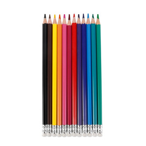 LAPICES DE COLOR CON BORRADOR EAGLE SIN MADERA 12U LAPICES DE COLOR CON BORRADOR EAGLE SIN MADERA 12U