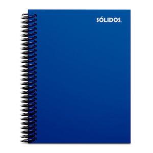 CUADERNO SOLIDO ESPIRAL CARTA PASTA FLEXIBLE AZUL 100H LINEAS CUADERNO SOLIDO ESPIRAL CARTA PASTA FLEXIBLE AZUL 100H LINEAS