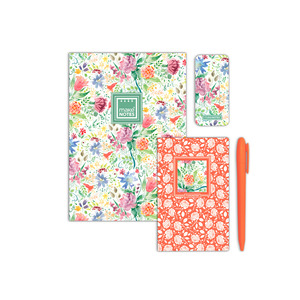 SET ESCRITURA MAKE  NOTES COLECCION FLORES SILVESTRES 4U  CONTIENE:2 LIBRETAS, 1 BOLIGRAFO, 1 SEPARADOR SET ESCRITURA MAKE  NOTES COLECCION FLORES SILVESTRES 4U  CONTIENE:2 LIBRETAS, 1 BOLIGRAFO, 1 SEPARADOR