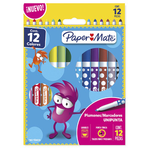 MARCADORES PAPER MATE DOBLE PUNTA 15U MARCADORES PAPER MATE DOBLE PUNTA 15U