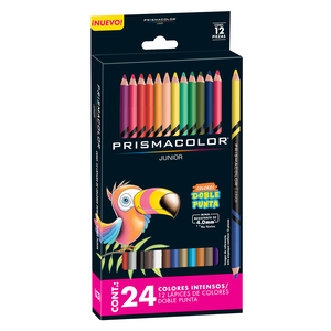 LAPICES DE COLOR PRISMACOLOR JUNIOR DOBLE PUNTA 12U LAPICES DE COLOR PRISMACOLOR JUNIOR DOBLE PUNTA 12U