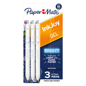 BOLIGRAFO GEL PAPER MATE BRIGHT 0.7MM BLANCO 3U BOLIGRAFO GEL PAPER MATE BRIGHT 0.7MM BLANCO 3U