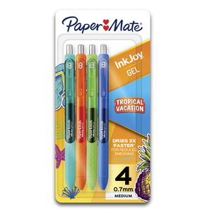 BOLIGRAFO GEL PAPER MATE BRIGHT 0.7MM TROPICAL VACATION 4U BOLIGRAFO GEL PAPER MATE BRIGHT 0.7MM TROPICAL VACATION 4U