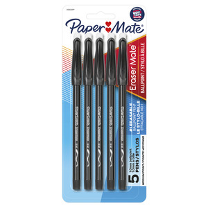 BOLIGRAFOS BORRABLES ERASER MATE NEGRO 5U BOLIGRAFOS BORRABLES ERASER MATE NEGRO 5U