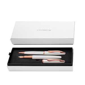 SET PLUMA FUENTE Y BOLIGRAFO JAZZ NOBLE ELEGANCE BLANCA SET PLUMA FUENTE Y BOLIGRAFO JAZZ NOBLE ELEGANCE BLANCA