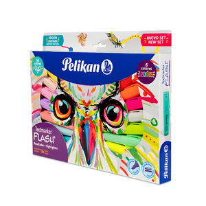 MARCATEXTO PELIKAN FLASH COLORES SURTIDOS 16U ( BUHO ) MARCATEXTO PELIKAN FLASH COLORES SURTIDOS 16U ( BUHO )