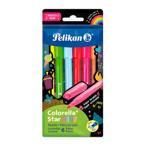 MARCADORES PELIKAN COLORELLA STAR 6U (COLORES NEON) MARCADORES PELIKAN COLORELLA STAR 6U (COLORES NEON)