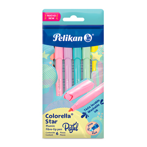 MARCADORES PELIKAN COLORELLA STAR 6U (COLORES PASTEL) MARCADORES PELIKAN COLORELLA STAR 6U (COLORES PASTEL)