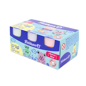 PINTURA PARA DEDOS PELIKAN 25 ML COLORES PASTEL 6U PINTURA PARA DEDOS PELIKAN 25 ML COLORES PASTEL 6U