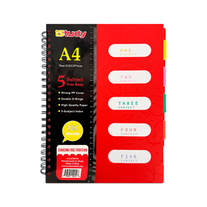CUADERNO ESPIRAL ISTUDY A4 MULTIMATERIAS 5 DIVISIONES 70G COLORES SURTIDOS CUADERNO ESPIRAL ISTUDY A4 MULTIMATERIAS 5 DIVISIONES 70G COLORES SURTIDOS