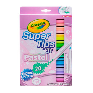 MARCADORES CRAYOLA SUPER TIPS PASTEL 20U MARCADORES CRAYOLA SUPER TIPS PASTEL 20U