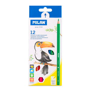 LAPICES DE COLORES MILAN HEXAGONALES 12U LAPICES DE COLORES MILAN HEXAGONALES 12U