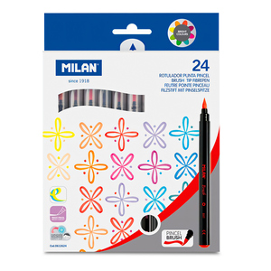 ROTULADORES MILAN PUNTA PINCEL 24U ROTULADORES MILAN PUNTA PINCEL 24U