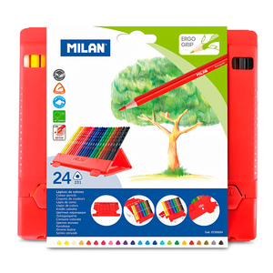 LAPICES DE COLORES MILAN TRIANGULARES 24U LAPICES DE COLORES MILAN TRIANGULARES 24U