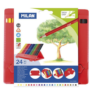 LAPICES DE COLORES MILAN TRIANGULARES 24U LAPICES DE COLORES MILAN TRIANGULARES 24U