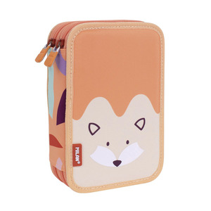 ESTUCHE MILAN FUN ANIMALS NARANJA 2 NIVELES ESTUCHE MILAN FUN ANIMALS NARANJA 2 NIVELES
