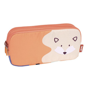 ESTUCHE MILAN FUN ANIMALS NARANJA 3 ZIPPERS ESTUCHE MILAN FUN ANIMALS NARANJA 3 ZIPPERS