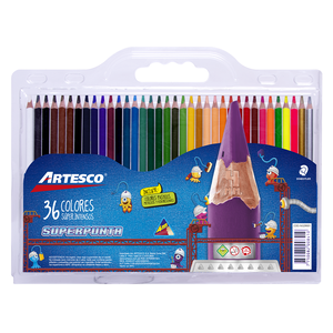 LAPICES DE COLOR ARTESCO SUPERPUNTA TRIANGULARES 4MM 36U LAPICES DE COLOR ARTESCO SUPERPUNTA TRIANGULARES 4MM 36U