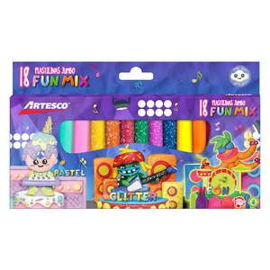 PLASTILINA ARTESCO JUMBO FUN MIX COLORES SURTIDOS 18U PLASTILINA ARTESCO JUMBO FUN MIX COLORES SURTIDOS 18U