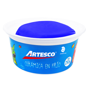 CERAMICA EN FRIO ARTESCO COLOR AZUL 250 GRS 1U CERAMICA EN FRIO ARTESCO COLOR AZUL 250 GRS 1U
