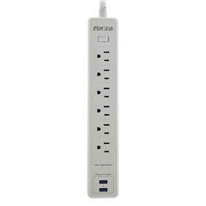 PROTECTOR DE SOBRETENSION FORZA  FSP-612USBW PROTECTOR DE SOBRETENSION FORZA  FSP-612USBW