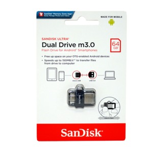 MEMORIA SANDISK DUAL 64 GB SDDD3-064G-G46 MEMORIA SANDISK DUAL 64 GB SDDD3-064G-G46