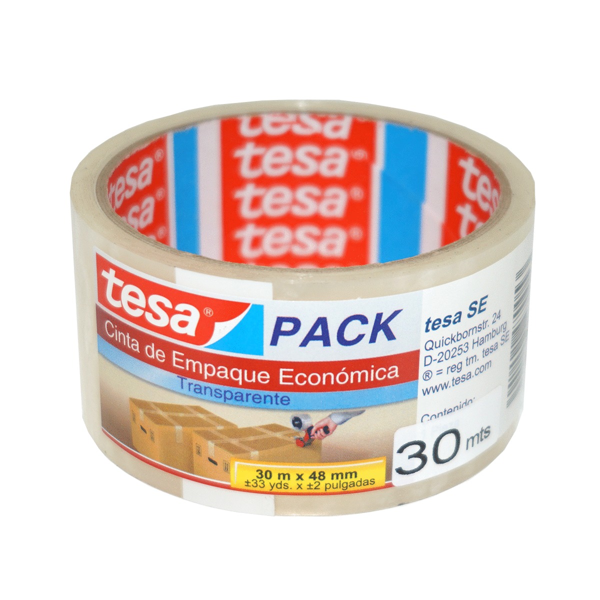 CINTA D/EMPAQUE TRANSPARENTE 30X48MM