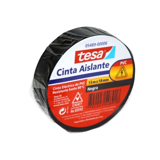 CINTA DE AISLAR PROFESIONAL 15MX18MM