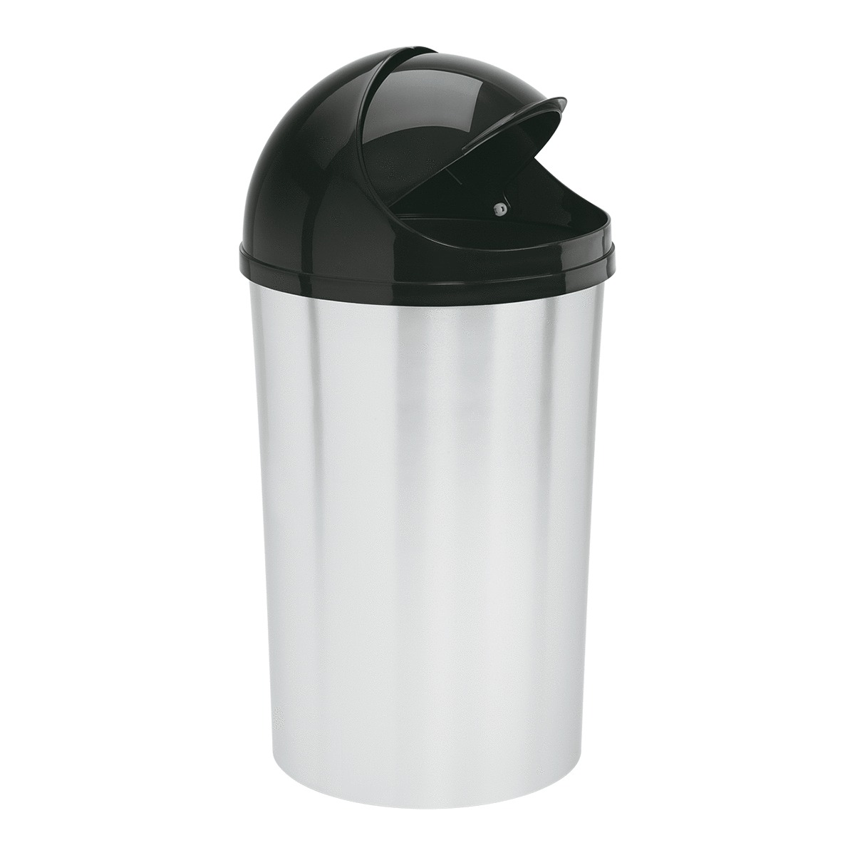 BASURERO RIMAX (25 LITROS, APARIENCIA METALICA)