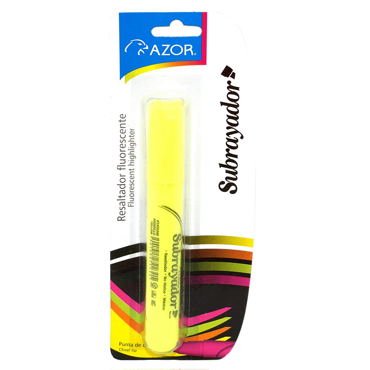 MARCATEXTO AZOR SUBRAYADOR (BLISTER CON 1 UNIDAD)