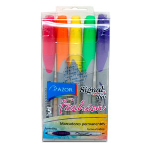 MARCADOR SIGNAL DUO FASHION (COLORES SURTIDOS) MARCADOR SIGNAL DUO FASHION (COLORES SURTIDOS)