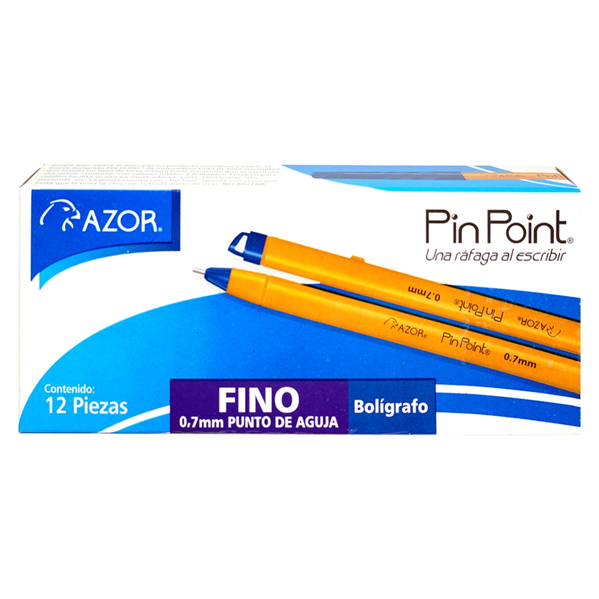 BOLIGRAFO AZOR PIN POINT BOLI CUERPO AM AZ C/12