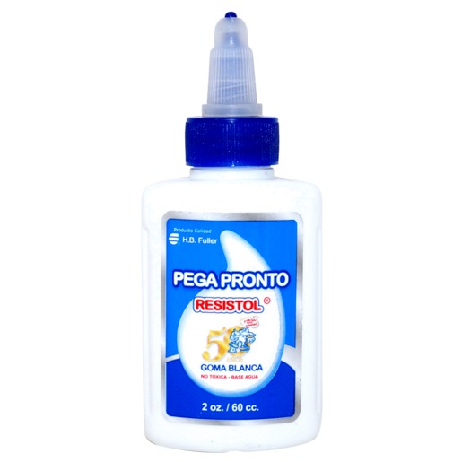 PEGA PRONTO RESISTOL GOMA BLANCA DE 2 ONZAS