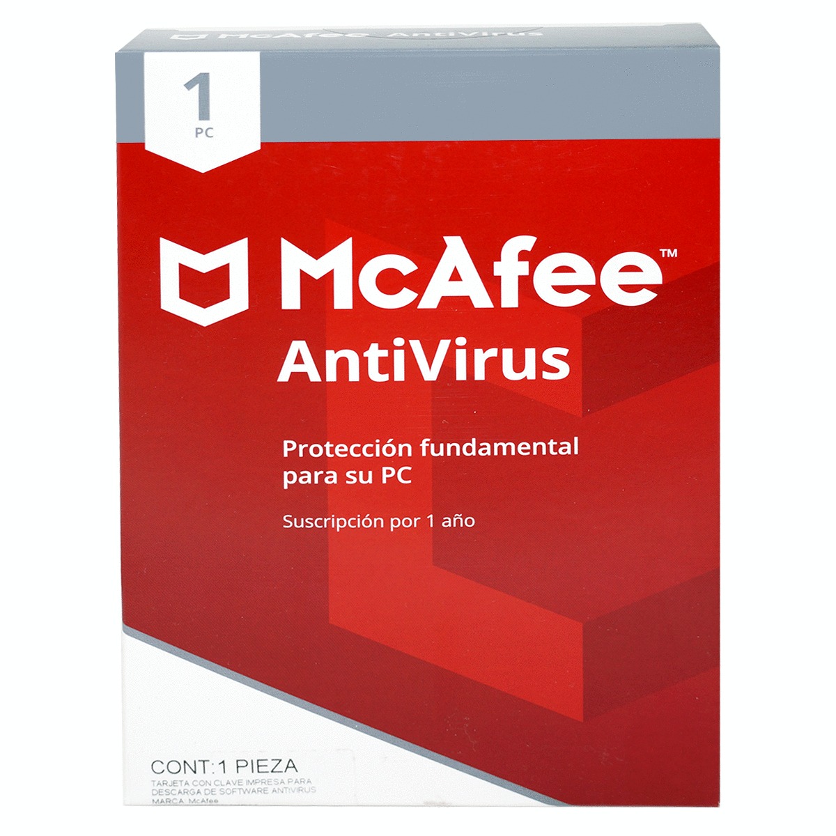 ANTIVIRUS MCAFEE 2018 (1 USUARIO)