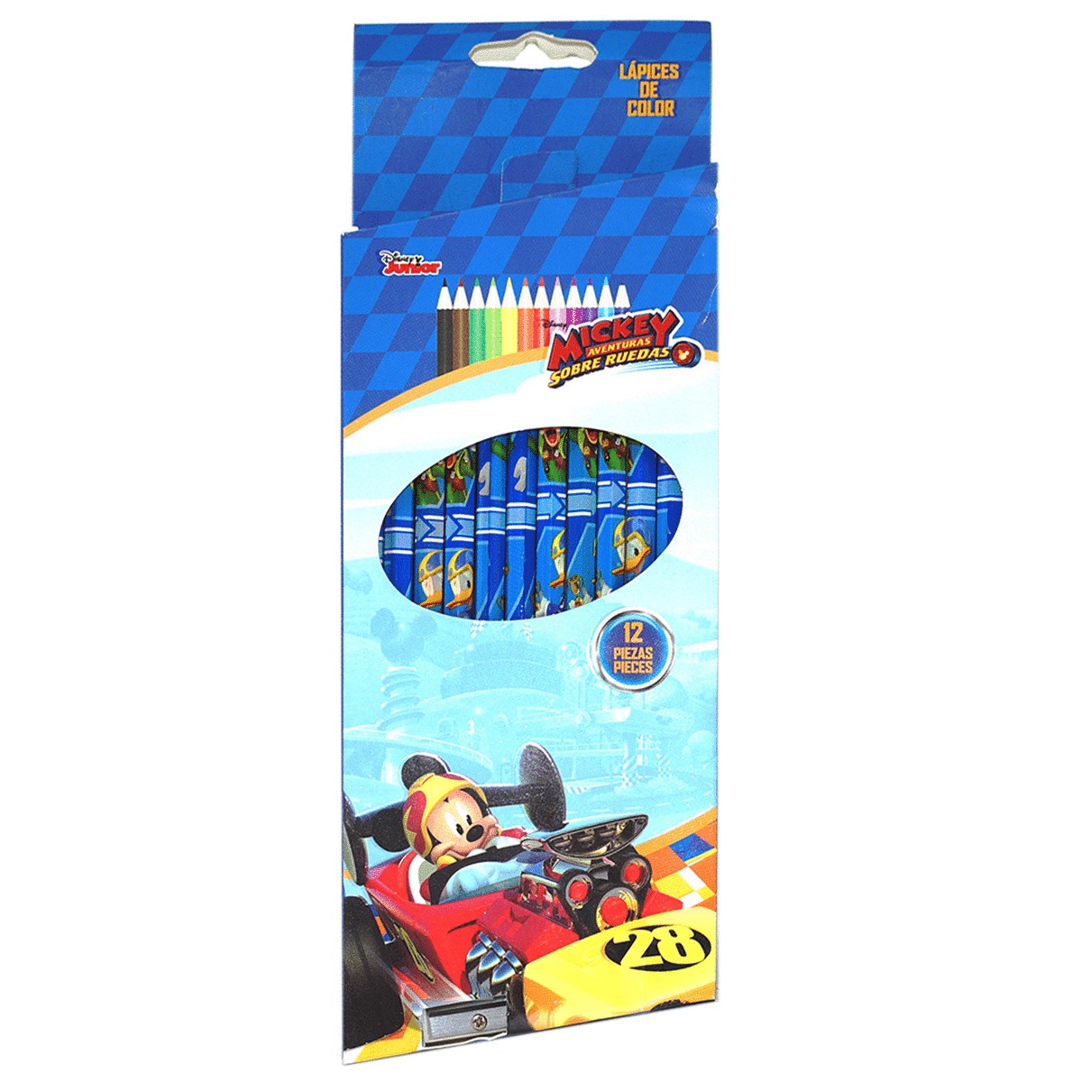 LAPIZ D/COLORES HEXAGONAL MICKEY
