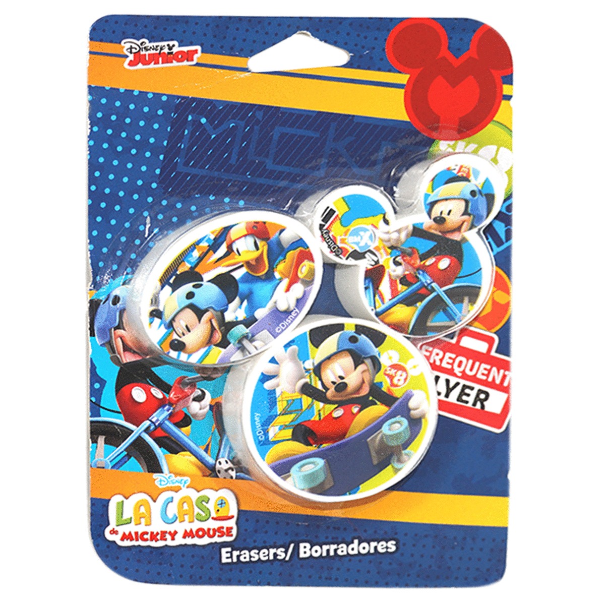 BORRADOR RAFKAS (3 PIEZAS, DISENO MICKEY MOUSE)