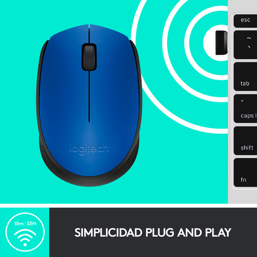 MOUSE LOGITECH M170 AZUL 910-004800