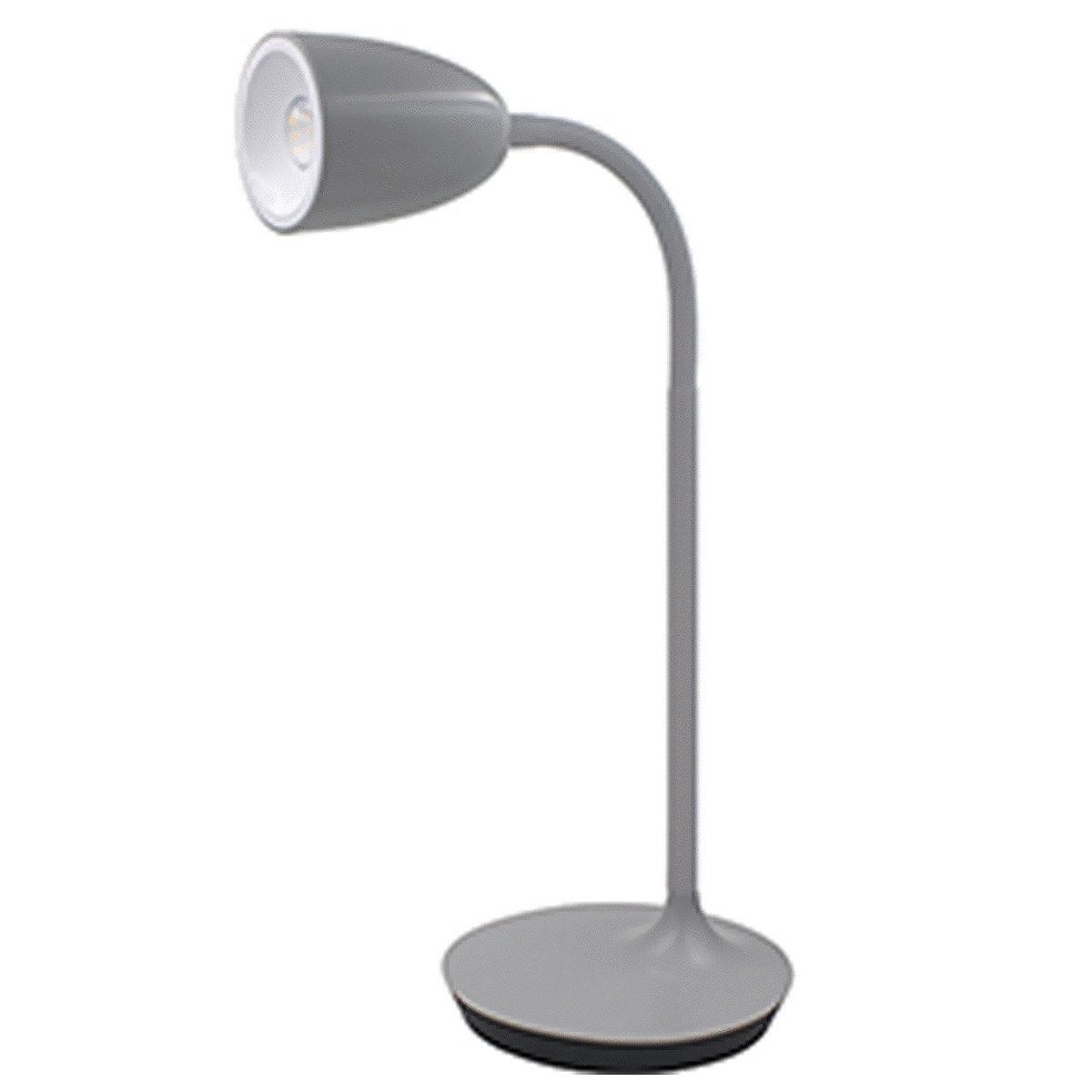 LAMPARA DE ESCRITORIO LED (GRIS, 42 CMS DE ALTURA)