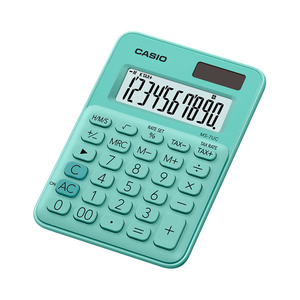 CALCULADORA MINI ESCRITORIO (12 DIGITOS,VERDE)