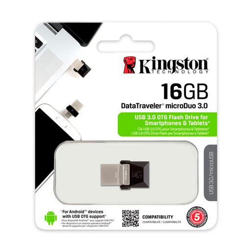 MEMORIA USB KINGSTON 16GB DT (MICRODUO 3.0)