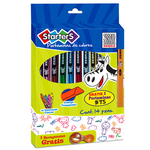 PORTAMINAS DE COLORES STARTERS MINA # 2 SURTIDO PORTAMINAS DE COLORES STARTERS MINA # 2 SURTIDO