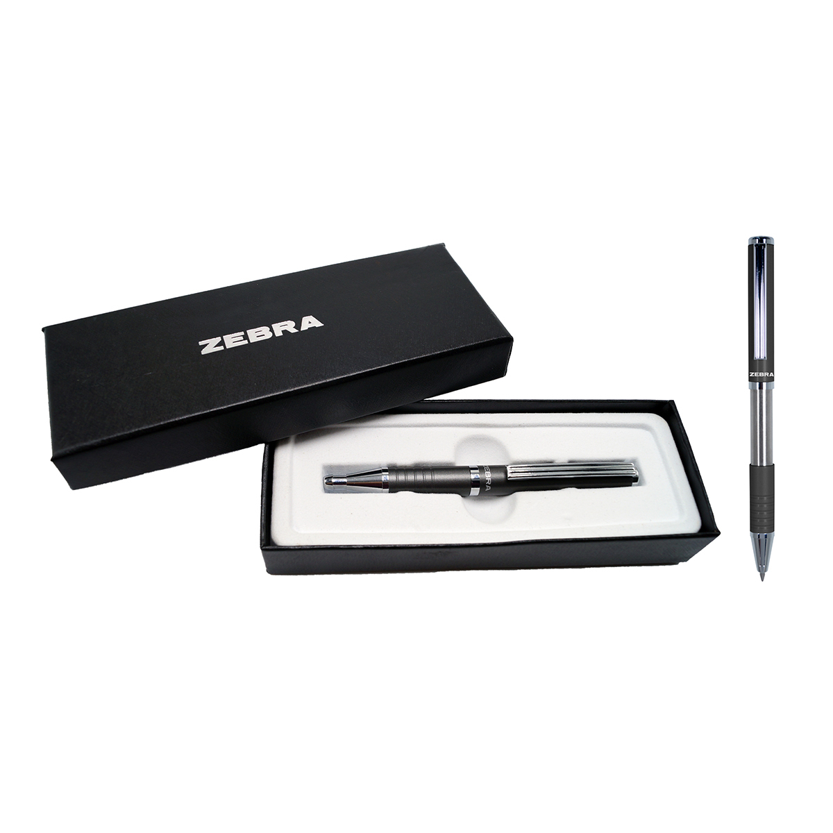BOLIGRAFO ZEBRA SLIDE PEN 1.0 MM GRIS ESTUCHE 1U