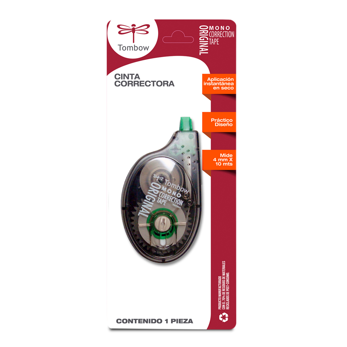 CINTA CORRECTORA TOMBOW 4MM X 10 MTS 1U