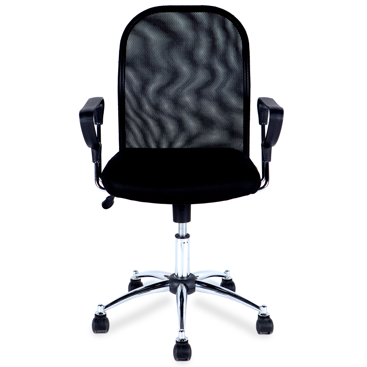 SILLA EJECUTIVA DE MESH COLOR NEGRO BASE CROMADA 4TUNE