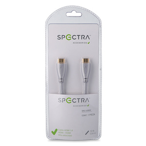 CABLE HDMI A HDMI 3.65 METROS (COLOR PLATA) CABLE HDMI A HDMI 3.65 METROS (COLOR PLATA)