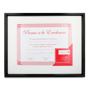 MARCO PARA DIPLOMA (NEGRO,PLASTICO,8.5X11 PULGADA) MARCO PARA DIPLOMA (NEGRO,PLASTICO,8.5X11 PULGADA)