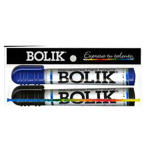 MARCADORES BOLIK DE PIZARRA (AZUL Y NEGRO) 2PK MARCADORES BOLIK DE PIZARRA (AZUL Y NEGRO) 2PK